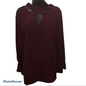 Maroon Blouse
